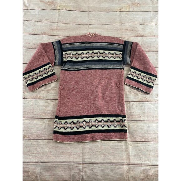 Vintage Wintuck By Sabra Aztec Women's Tribal Open Front Cardigan - Medium - Picture 11 of 12